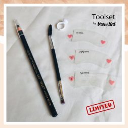 Toolset brow.tint Henna Alis (Kuas Alis 2in1 - Ring Mixing - Pensil Alis - Cetakan Alis)